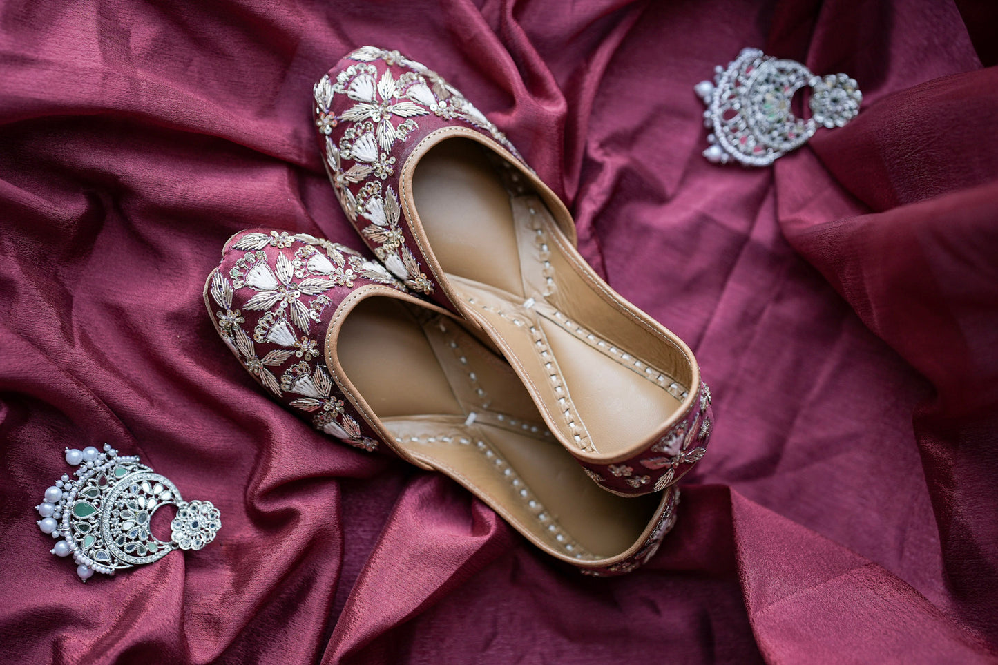Noor Royale Jutti - Maroon