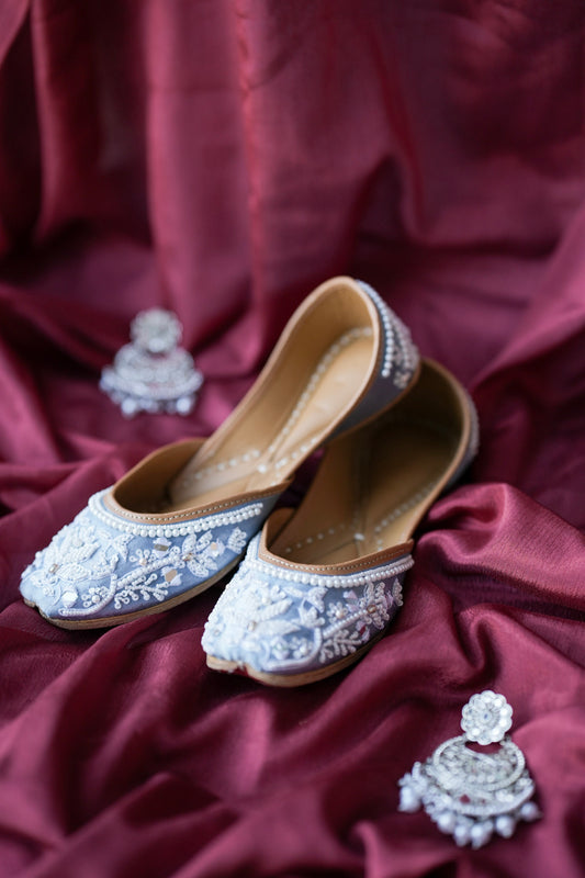 Frost Pearl Jutti - Pastel Blue