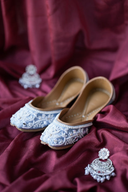 Frost Pearl Jutti - Pastel Blue