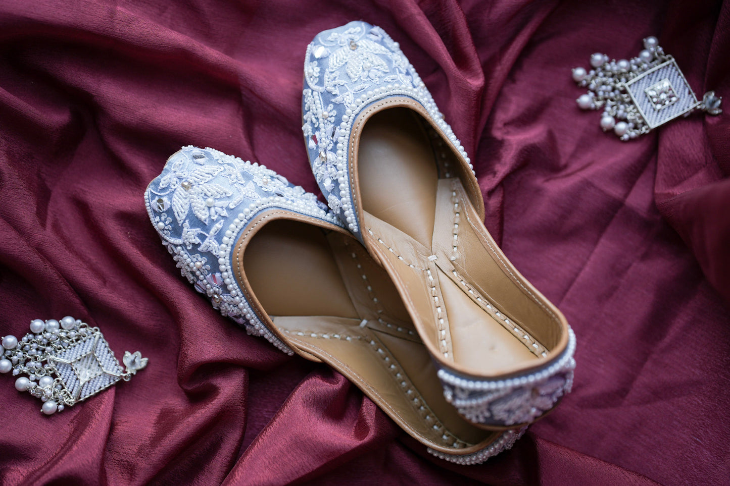 Frost Pearl Jutti - Pastel Blue