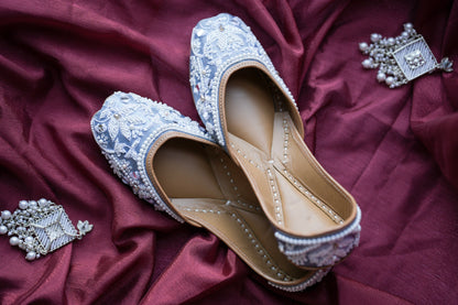 Frost Pearl Jutti - Pastel Blue