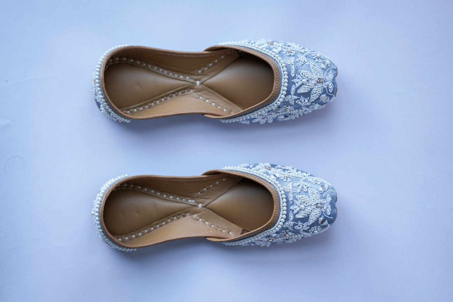 Frost Pearl Jutti - Pastel Blue
