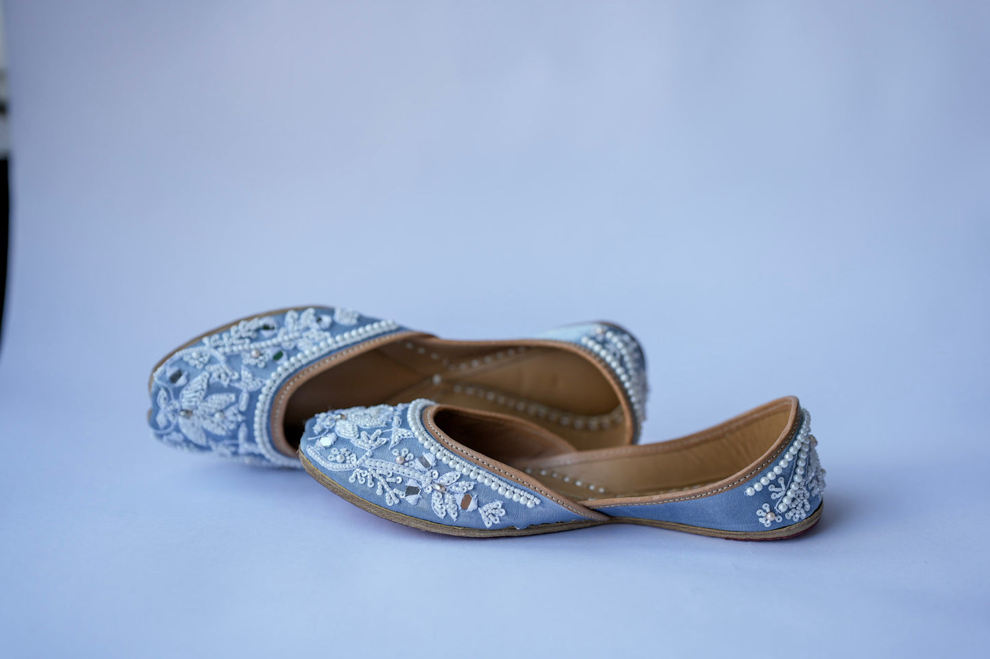 Frost Pearl Jutti - Pastel Blue