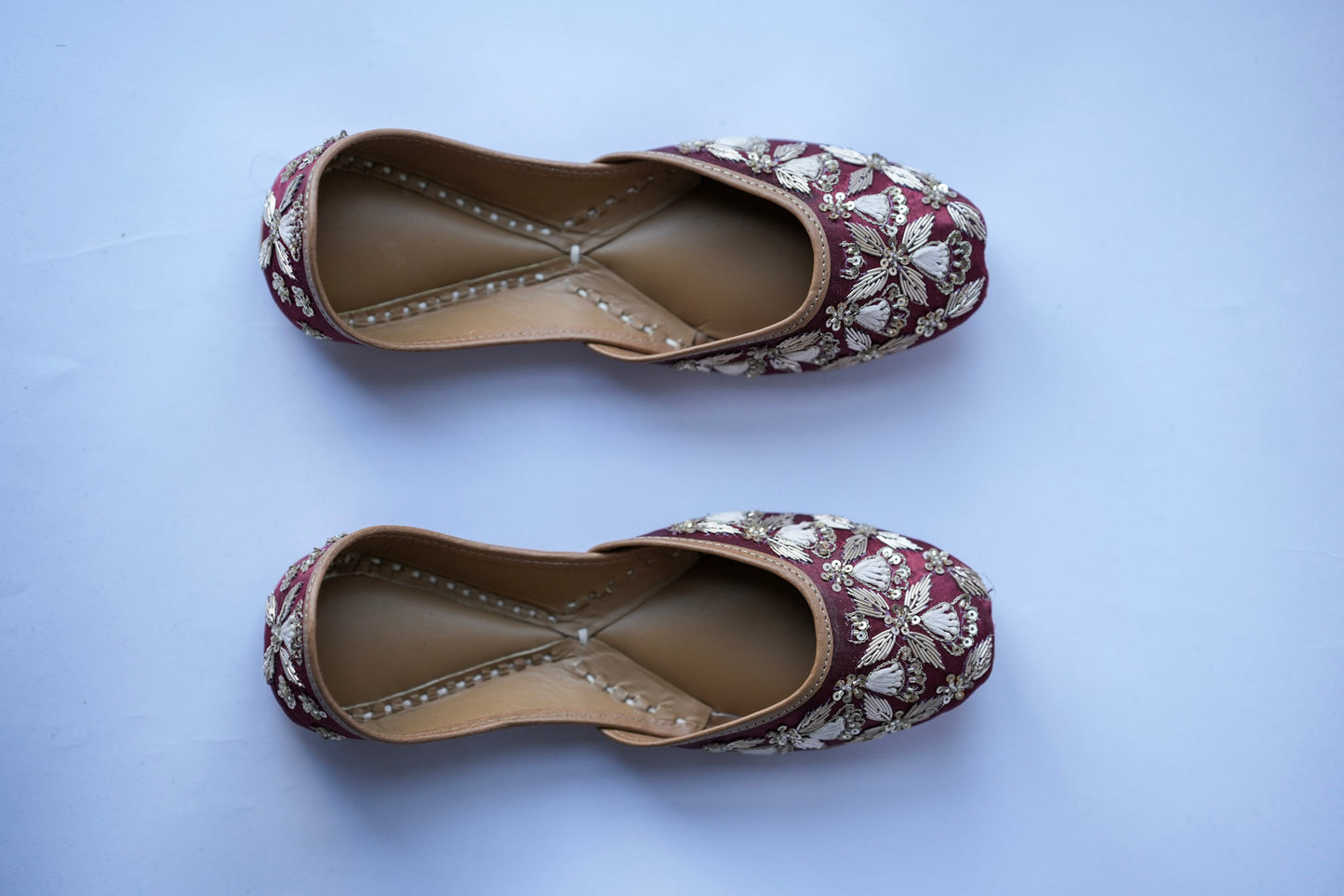Noor Royale Jutti - Maroon